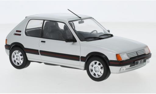 Modelauto Peugeot 205 GTI 1.9 grijs 1988 1/24 WhiteBox