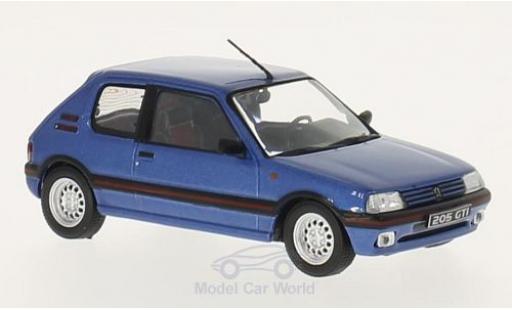 Modelauto Peugeot 205 GTI metallic blauw 1992 1/43 WhiteBox