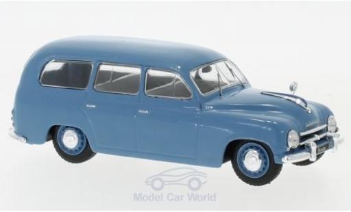 Modelauto Skoda 120 Kombi 1 Stationwagen blauw 1954 1/43 WhiteBox