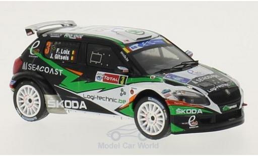 Modelauto Skoda Fabia S2000 No.3 Rally Ypres 2014 F.Loix/J.Gitsels 1/43 WhiteBox