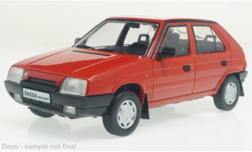 Modelauto Skoda Favorit Base rood 1989 1/24 WhiteBox