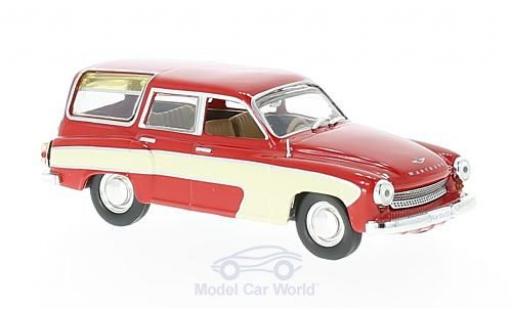 Modelauto Wartburg 312 Camping rood/beige 1960 1/43 WhiteBox