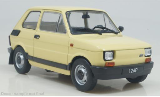 Modelauto Fiat 126 126P p geel 1985 1/24 WhiteBox