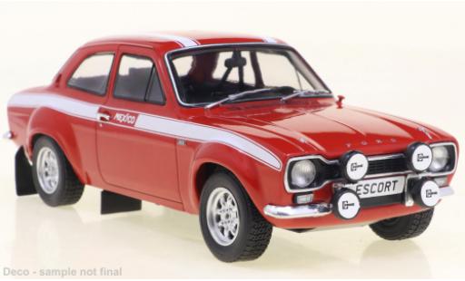 Modelauto Ford Escort RS 1600 MK I RS1600 Mexico rood 1970 1/24 WhiteBox