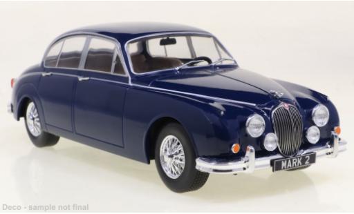Modelauto Jaguar MK Base II blauw 1960 1/24 WhiteBox