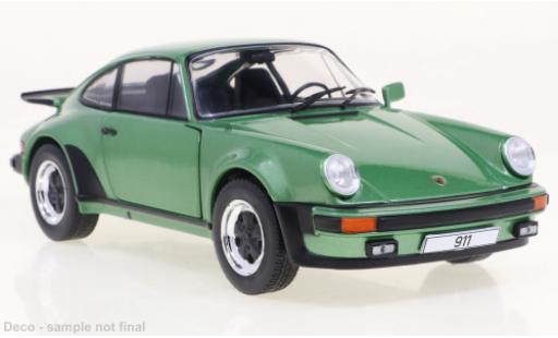Modelauto Porsche 911 Turbo metallic groen 1974 1/24 WhiteBox
