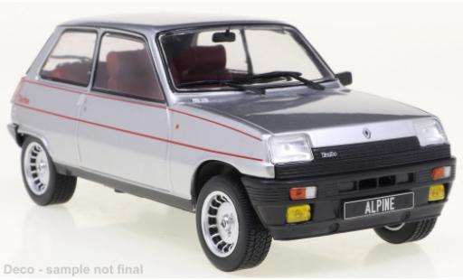Modelauto Renault 5 Alpine grijs/Dekor 1982 1/24 WhiteBox