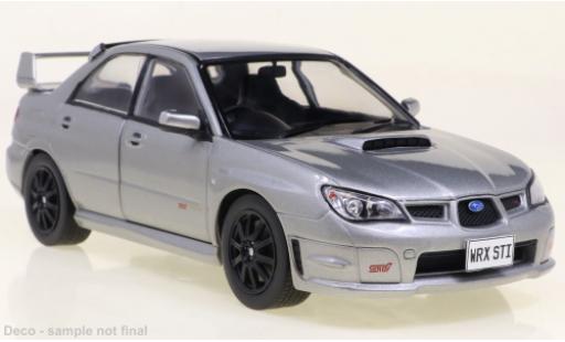 Modelauto Subaru Impreza STI WRX metallic grijs RHD 2006 1/24 WhiteBox