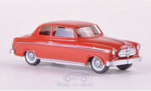 Modelauto Borgward Isabella berline rood 1/87 Wiking