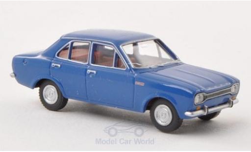 Modelauto Ford Escort MK1 I blauw 4-T&Atilde;&frac14;rer 1/87 Wiking