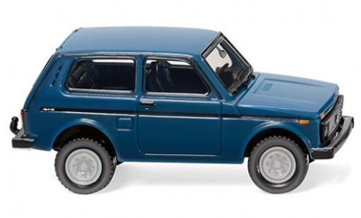 Modelauto Lada Niva Base blauw 1/87 Wiking