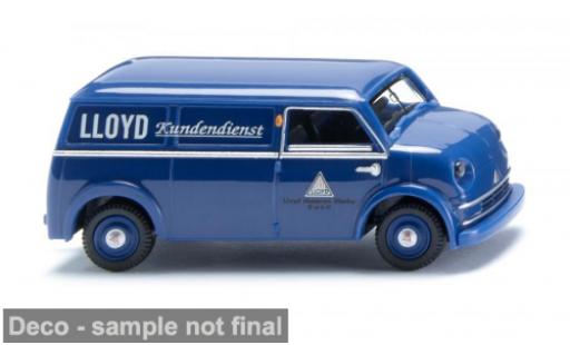 Modelauto Lloyd LT 500 blauw 1952 1/87 Wiking