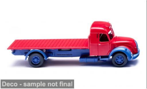 Modelauto Magirus S 7500 Base rood/blauw 1955 1/87 Wiking