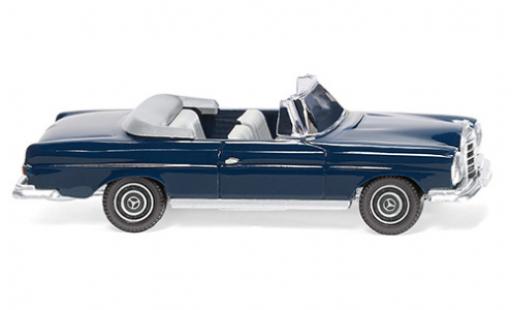 Modelauto Mercedes 280 Cabriolet SE blauw 1967 1/87 Wiking