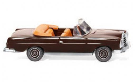 Modelauto Mercedes 280 Cabriolet SE bruin 1967 1/87 Wiking