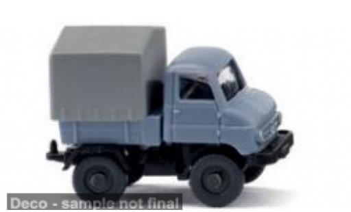 Modelauto Mercedes Unimog 406-425 U 411 blauw/grijs 1956 1/160 Wiking