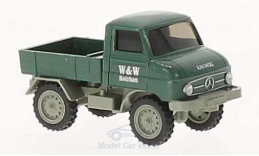 Modelauto Mercedes Unimog 406-425 U 411 W&W Holzbau 1/87 Wiking