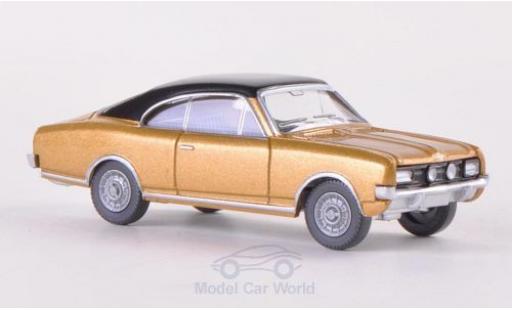 Modelauto Opel Commodore C A gold/zwart 1/87 Wiking