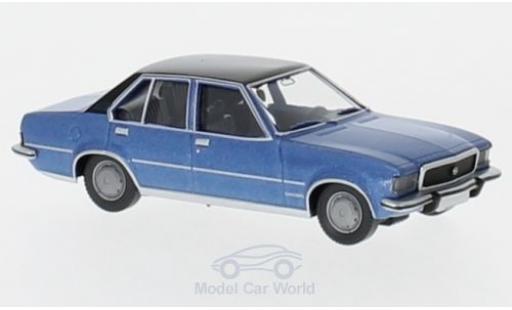 Modelauto Opel Commodore C B metallic blauw/zwart 1/87 Wiking