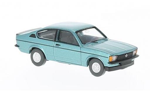Modelauto Opel Kadett C Rallye C Rally Winterfest metallic turquoise 1/87 Wiking
