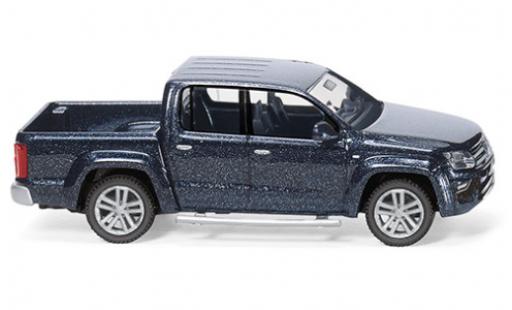 Modelauto Volkswagen Amarok GP Highline metallic blauw 1/87 Wiking