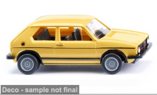 Modelauto Volkswagen Golf GTI geel 1976 1/87 Wiking