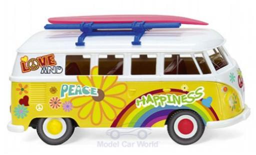 Modelauto Volkswagen T1 B Bus Flower Power 1963 1/87 Wiking