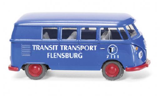 Modelauto Volkswagen T1 Base Bus Transit Transport Flensburg 1/87 Wiking