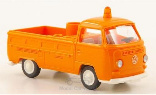 Modelauto Volkswagen T2 Base laadbak oranje Kommunal 1/87 Wiking