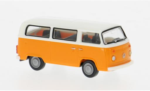 Modelauto Volkswagen T2 B Bus oranje/beige 1972 1/87 Wiking