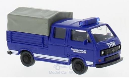 Modelauto Volkswagen T3 Base Doppelkabine THW 1/87 Wiking