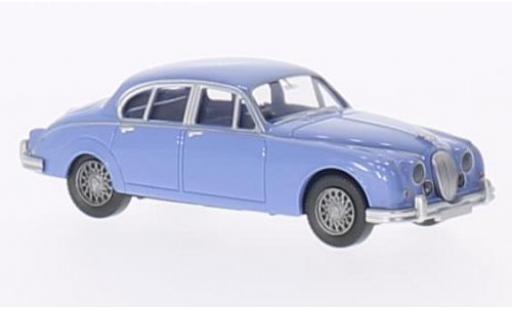 Modelauto Jaguar MK Base II blauw 1/87 Wiking