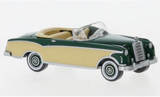 Modelauto Mercedes 220 Cabriolet S groen /beige 1958 1/87 Wiking