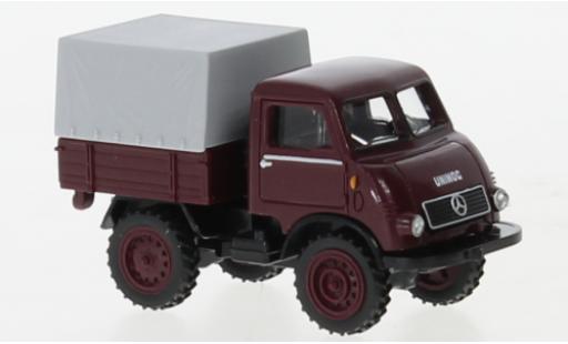 Modelauto Mercedes Unimog 401-404 U402 rood fonc&Atilde;&copy; 1953 1/87 Wiking