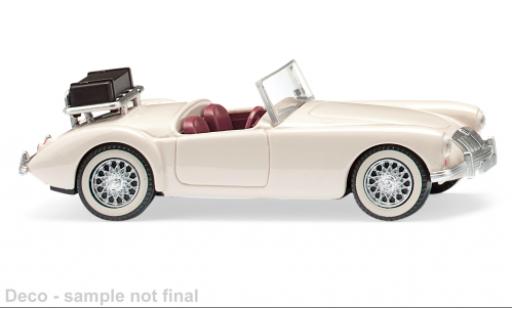 Modelauto MG A Base Roadster wit 1/87 Wiking