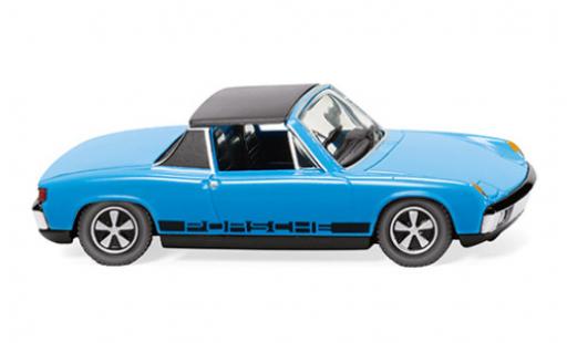 Modelauto Porsche 914 Base Volkswagen blauw 1969 1/87 Wiking